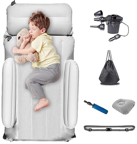 Eteslot reisebett Kinder aufblasbar, aufblasbares Kinderbett, Flugzeug Bett Kinder | Reisezubehör für Kinder, Jungen und Mädchen für Hochgeschwindigkeitsbahn, Bus, Autos