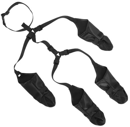 Xiuganpo Hunde-Hosenträgerstiefel, Hundepfoten-Stiefel-Leggings Verstellbare wasserdichte Hundestiefel Niedliche Hundepfotenschutz-Leggings, rutschfest für Kleine Mittelgroße Hunde (S)