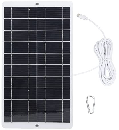 8 W 5 V Typ C Solarpanel, Tragbares Mini-Solarpanel, Ladegerät, Monokristalline Stromversorgung, Notfall-Panels Für Handys, Fans, Taschenlampe