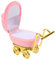 Schmuckschatulle for Kinderwagen, Ringhalter, Trolley, Gießkanne, Zimmerpflanzen, Schmuckaufbewahrung, Schmuckkoffer, Wagen, Ringträger, kleiner Sackkarren, Ringe, Beflockung, rosa, Regal, Reise, Mini