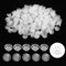 200Pcs Lash Glue Holder for Lash Extensions, Eyelashes Extension Volume Lashes Fan Blossom Cups, Blossom Ring Cup with 2 Rolls Glue Point for Eyelash Grafting, Nail Art, Quick Volume Lash