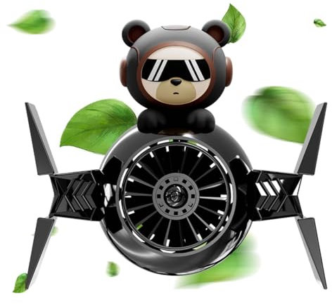 Eoixuqba Désodorisant de voiture à hélice, diffuseur de parfum automobile – Design ours parfums naturels pour climatisation de voiture – Désodorisants décoratifs pour grille d'aération de voiture