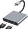 USB C auf Dual HDMI Adapter 4K@60Hz, Typ C to HDMI Splitter for Dual Monitors, Dual-Monitor-Adapter für MacBook Pro/Air, iPad, Samsung, Surface, Dell, Chromebook