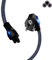 Stromkabel 3 Polig, Goalfish Kleingerätekabel 2m (Schutzkontakt Stecker Typ F CEE 7/7 90° Gewinkelt auf C5 Buchse,VDE) Nylon-Geflecht Netzkabel für TV Monitor PC Bildschirm Laptop Notebook Netzteil