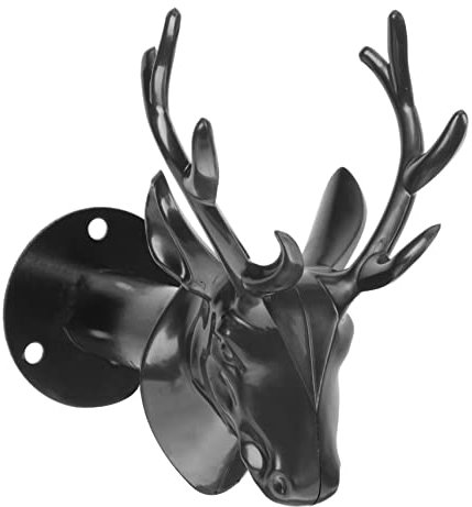 WEKADRIN Hirschgeweih Wandhaken Aus Eisenkunst Mehrzweck-kleiderbügel Für Flur Schlafzimmer Esszimmer Bad Und Küche Stabiler Mantel Hut Haken Display