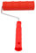 Rouleau de peinture à motifs en relief assortis avec poignée en plastique 14, rouge, style 9
