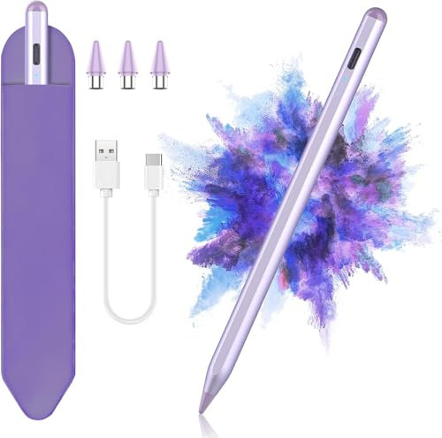 TQQ Lapiz para Tablet Android, 2.0 Lapiz Tablet con Rechazo de Palma, Alta Precisión y Sensibilidad de Inclinación, Compatible con Samsung, Lenovo y Xiaomi (No Compatible con Apple iPad)