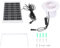 Haofy Kit de Ventilador con Energía Solar, Ventilador de Escape Redondo con Panel de Silicio Monocristalino de 6 W, Ideal para un Pequeño Pollo Invernadero de Invernadero de