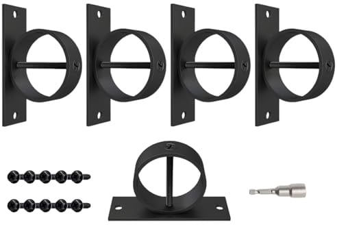 Fixations Décoratives À Anneau Pour Corde Crochet Mural Robuste Et | Porte-Anneau De Fixation Kit De Quincaillerie Montage Facile Inclus Pour Quais, Terrasses, Rampes Et Escaliers