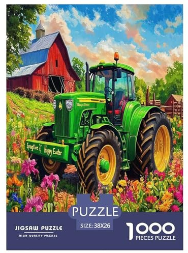 Traktor Puzzles 1000 Teile Schwer Puzzle Spielzeug Lernspiel Impossible Herausforderung Spielzeug Für Erwachsene Und Kinder Ab 14 Jahren 38x26cm/1000pcs