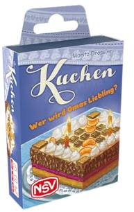 NSV - Kuchen (Travel) - Würfelspiel - wer Wird Omas Liebling | Reisespiel (2-6 Spieler) schnelles u. kleines Spiel (ca. 15 Min.) ab 8 Jahren