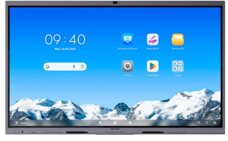 Hikvision Monitor Interattivo 75 Touch DLED 4K 60Hz Grigio
