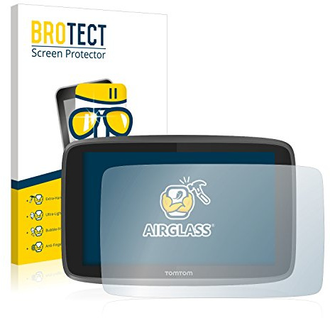 brotect Glass Screen Protector Film compatible with TomTom Go 6200 - Glass-Foil 9H Protection [Scratch Resistant, High Clarity]