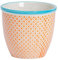 Nicola Spring Handgedruckter Pflanzentopf - 14cm - Orange