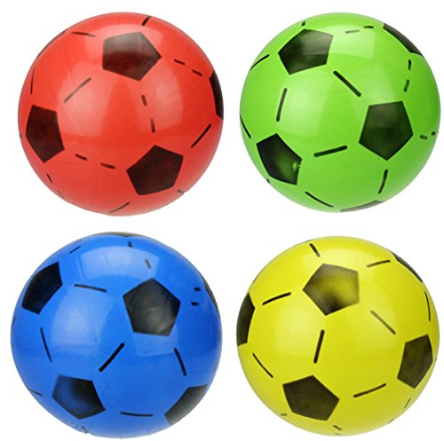 NUOLUX 6 Stück Mini Fußball Softball Sport Bälle Spielzeug Aufblasbare Softball Spielzeug FüR Jungen Und MäDchen Schwimmbad-Strandbälle Indoor-Outdoor-Sportgeschenk