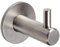 Gedotec Design Garderobenhaken Edelstahl Kleiderhaken einzeln - HOLY | Handtuchhaken mit Einzelhaken | Wandhaken zum Schrauben | 1 Stück Mantel-Haken silber matt gebürstet inkl. Befestigungsmaterial