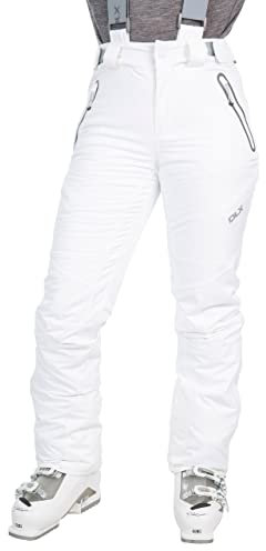 DLX Trespass Damen Marisol wasserdichte Skihose, White, L