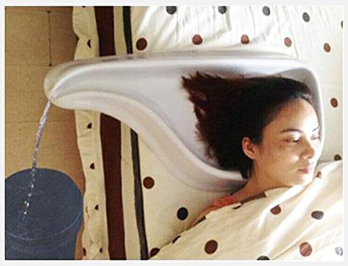 GHzzY Bandeja de Lavado de Cabello para Usar en la Cama - Lavabo de champú para Ancianos, niños, discapacitados y postrados en Cama