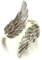 Ring Silber, Bandring offen, Motivring Engelsflügel Gr. 58 variabel, Sterlingsilber Schmuck Unisex