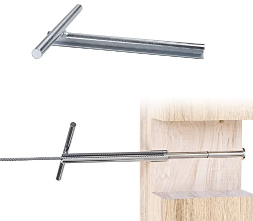 Muzata 1Pcs Upgraded Version Custom Socket Wrench for 1/8” Invisible Cable Railing kit,Fit CV1 Hidden Turnbuckle Tensioner on Wood & Metal Posts for Deck Stair Porch Balcony CT16,Series CT1