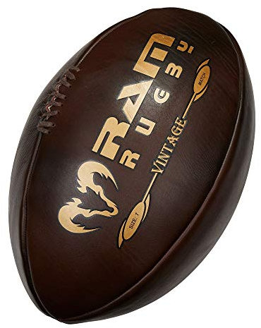 Ram Vintage Jumbo Rugby Ball - Size 7 (52cm) - Great for Gifts, Prizes, Displays and Promotions