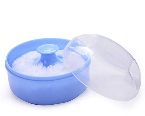 Tragbare Box Baby-weiches Gesicht Kosmetische Puder-Hauch-Schwamm-Box Runde Fall Container Nettes Kleines Geschenk Zufällige Farbe