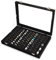 Frebeauty Ring Organizer Tablett 100 Slots Ring Halter mit klarem Deckel Samt Ring Aufbewahrungsbox Ring Tablett für Juweliergeschäft Ring Display Case für Schmuck Show Ring Box für Frauen(schwarz)