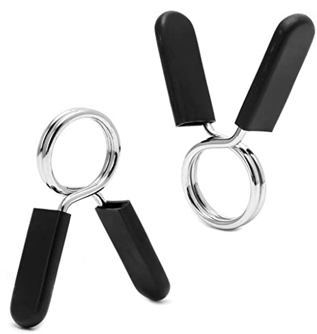 Schnellverschluss für Hanteln [2er Set] | Hantelverschluss 30 mm | Federverschlüsse | Hantelklemme für Langhantel und Kurzhantel | Feststeller Hantelscheiben | Hantelverschlüsse für Scheibenwechsel