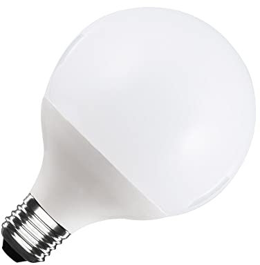 Vetrineinrete® Lampadina led a sfera 18 watt attacco e27 lampada basso consumo G95 luce fredda 6500k calda 3000k naturale 4000k (Luce Calda 3000k)