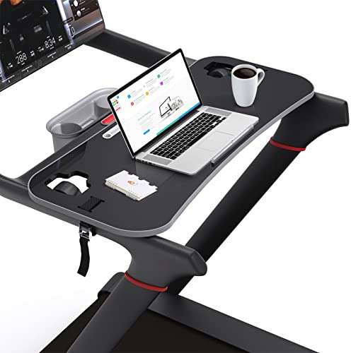 Qsxou Peloton Laufband-Schreibtischbefestigung, ergonomische Plattform, Laptop-Halterung mit Tablet-Halterung, universelle Kühllöcher, Laptop-Ständer für Zuhause/Büro