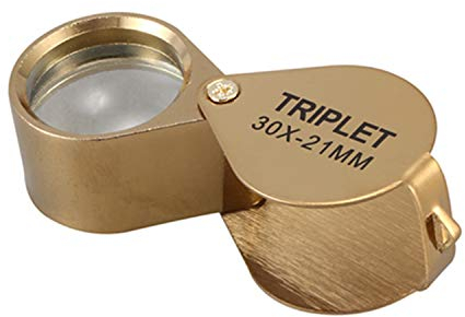 Skyverty Tragbare 30X 21 Mm Juweliere Lupe Faltbare Gold Lupe Juwelier Geschäft Lupe
