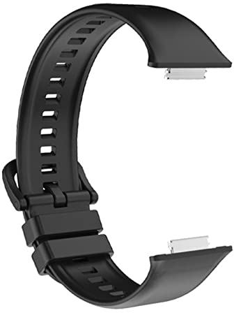 Correa Compatible con Watch Fit 2, Correa de Silicona de Repuesto para Reloj Inteligente, Correa de Muñeca Ajustable para Watch Fit 2, Fácil de Limpiar (Negro)