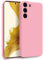MyGadget Cover per Samsung Galaxy S22 - Custodia in Silicone Morbido a Doppio Strato – Case con Protezione Fotocamera & Fodera Interna Antigraffio - Rosa Chiaro