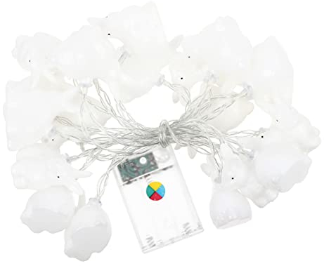 OSALADI 1 Satz Saite Kaninchen-lichterketten Osterparty Gefallen Fenster Vorhang Licht Led-vorhanglicht Dekorative Hängelampen Ostern Lichterketten Hochzeitsdeko P.s Niedlich Schirmstange