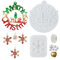 Weihnachten Silikonform Weihnachten Deko Hängende Ornamente, Weihnachten Tür Hängende Dekoration Weihnachten Anhänger Silikonform Epoxidharz Anhänger Form mit Weihnachtsglocken für Fenster Baum Kamin