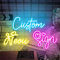 Letrero De Neón Personalizado Para Decoración De Pared LED Neon Personalizable Para Fiestas De Cumpleaños, Bodas, Tiendas, Bares, Letreros Luminosos Lámpara Personalizada Regalos (26-150cm,1-3 líneas)