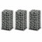 GuyAna Gabionen-Set 3-TLG. Verzinkter Draht 25×25×50 cm Verzinktes Eisen Gabione Gravel Grid Hochteich