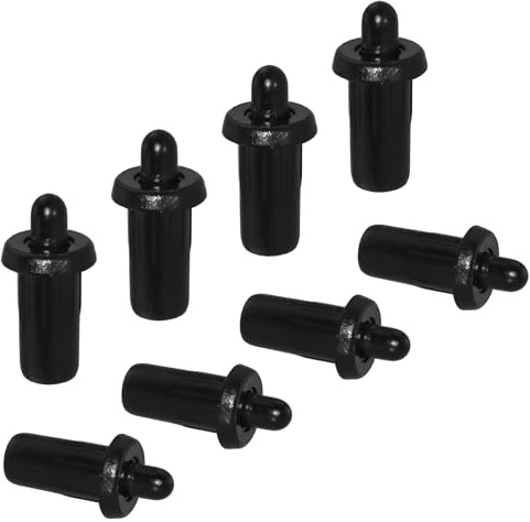 Aifeier ET 8 Pieces Cabinet Door Repair Pins Damper Replacement Repair Pins Blinds Spring Loaded Furniture Fittings Door Spring Parts, Black