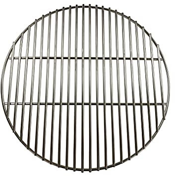 Round Replacement BBQ Cooking Charcoal Grill Grate in Heavy Duty 6mm Stainless Steel Suitable for Big Green Egg & Kamado etc (42.7cm (16.8 Inch))
