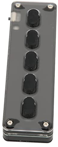 Yctze USB-Wireless-Dual-Mode-Micro-Gaming-Tastatur mit 5 Programmierbaren Tasten, Silikon-Stummschaltung für Designer, Video-Editoren, Universell Einsetzbar, Integrierter