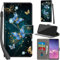 Handyhülle für Samsung Galaxy S10 Plus Hülle Premium Lederhülle Klappbar Wallet Magnet Kartenfach Standfunktion Schutzhülle kompatibel mit Samsung S10 Plus Hülle,Schmetterling