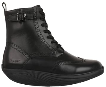 MBT Winka Boot Stivali da donna. Stivali da passeggio anatomici e confortevoli in nappa. Calzature fisiologiche di comfort e stabilità con suola Rocker. Stivali casual con lacci.