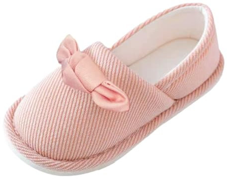 Chaussure D'Ete Femme Automne Et Hiver Mince Avant Et Après La Grossesse Arc Maison Antidérapant Fond Doux Respirant Bout Fermé Talon Fermé Grande Taille Pantoufles en 𝗡𝗨 Pied Confortable (Pink, 44)