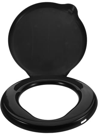KICHOUSE Portable Toilet Seat Für Camping Outdoor-aktivitäten Kompakter Stabiler Toilettensitz Schwarzem Kunststoff Für Notfälle Im Auto Und