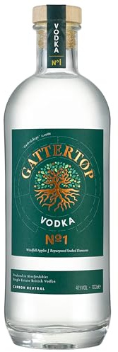 Gattertop Drinks Co, No 1 Classic Vodka (40% ABV, 70cl) - Premium British plain vodka | Organic & Sustainable | Great Gift
