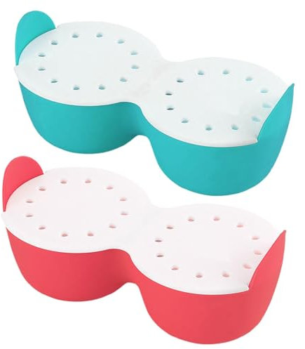 Double Egg Poacher Cups, 2 Pieces Microwave Egg Poacher Cup, Silicone Eggs Poacher Pan, Poached Egg Maker For Cooking Eggs, Kitchen Gadgets 2024 New, Steaming Egg Moulds For Microwave And Stovetop