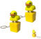2Pcs Quacking Duck Fidget Toy - Ducky Keychain Keyboard, Duck Keyboard Fidget Toy, Duck Keyboard that Quacks, Duck Keyring Fidgets for School, Duck Keyboard Clicker Fidget for Boys Girls