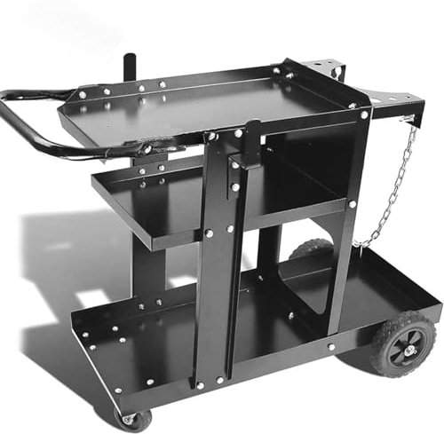 Welding Carts for Mig Welder Cart Welding Table Top Welding Cabinet Miller Welding Machine Welding Equipment Plasma Cutter Durable Cart 400 Lbs Capacity Gas Bottle Storage