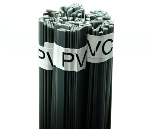 Rosfix PVC Kunststoffschweißdraht | 42 cm, Grau/Weiß, 100g | Schmelztemperatur 280-300°C | Für Wasserrohre, Fenster, Bodenbeläge | Kunststoff-Schweißen