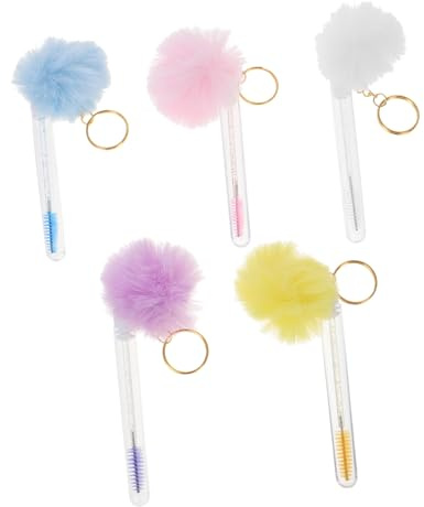 WOFASHPURET 5 Stück Wimpern-make-up-pinsel Spiral-wimpernbürste Wimpernkamm Wimpernbürstchen Wimpernbürste Mit Tube Lash Tech Tool Brauenbürste Mascara Wimpernreinigungsbürste
